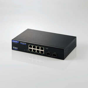 1000BASE-T対応8ポートWebスマートスイッチ メタル筐体/内蔵電源 業務ネットワークに最適な全ポート1Gbps対応: EHB-SG2C08
