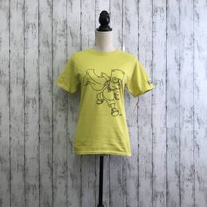 The Simpsons 　ザ・シンプソンズ 　Tシャツ BARTMAN　バートマン　Sサイズ　イエロー　S5.11-47　USED