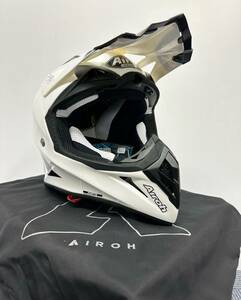 新品 Airoh アイロー オフロードヘルメット AVIATOR ACE ホワイト つや有 サイズXL FMFゴーグル付き 送料込54,000円 AIHAACOWGXL