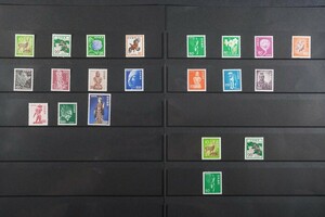 (924)日本切手 新動植物国宝切手 21枚 1972年シリーズ11種完 1972年コイル2種完 1976年シリーズ7種完 1976年コイル1種完 未使用極美品NH