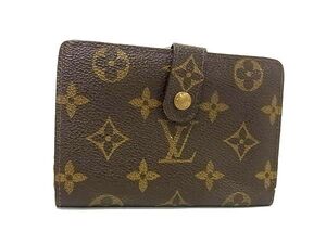 1円 LOUIS VUITTON ルイヴィトン M61663 モノグラム ポルトモネ ビエ ヴィエノワ 二つ折り 財布 ウォレット ブラウン系 FL3035