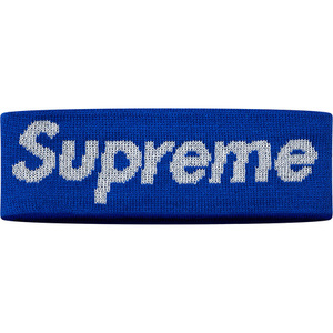 希少★新品本物【青】★New Era Reflective Logo Headband Box ニューエラ リフレクティブ ロゴ ヘッドバンド 正規店購入 Supreme 2016A/W