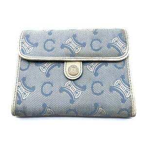 CELINE Trifold Wallet Canvas Macadam Pattern Monogram 三つ折り財布 キャンバス マカダム柄 モノグラム