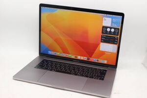 中古訳有 2K対応 15.4型 Apple MacBook Pro A1707 Mid-2017 グレー Ventura 七世代 i7-7920HQ 16GB NVMe 1TB-SSD Radeon Pro 560 管:1435h