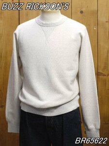 新品 バズリクソンズ SET-IN CREW NECK SWEAT SHIRT オートミル M 無地スウェット BR65622 buzzricksons