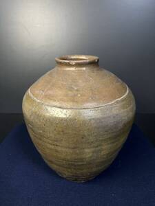 [A398] 古い壺 茶壺 壺 茶道具 茶席 骨董品 古美術 置物 時代物 希少品 丹波焼 備前焼 壷 花器 花瓶