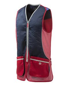 ベレッタ シルバーピジョンベスト（レッド x ネイビー）Sサイズ/Beretta Silver Pigeon Vest - Red & Blue