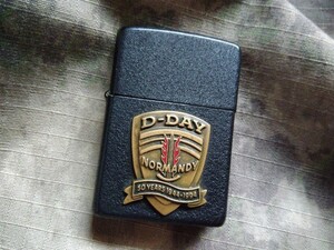 【中古・レア品】ZIPPO ジッポー D-DAY ノルマンディ 50周年記念 1944-1994 LIMITED EDITION 第二次世界大戦 ブラッククラックル仕様