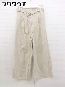 ◇ ◎ URBAN RESEARCH Sonny Label ウエストベルト付き リネン混 パンツ サイズF ベージュ系 レディース