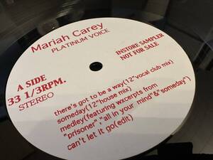 12”★Mariah Carey / Platinum Voice / ハウス / R&B！リミックス、レアヴァージョン！Someday / Never Forget You / Hero / Dreamlover