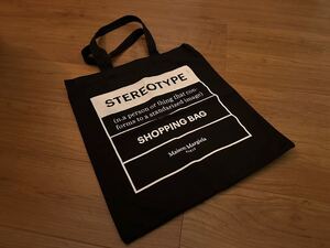 MAISON MARGIERA / STEREOTYPE TOTE BAG / Black / メゾン マルジェラ / トートバッグ / エコバッグ