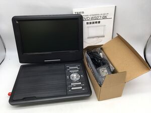 1204-243MKND1802 ワンセグTV付ポータブルDVDプレーヤー9インチ 通電◯ 夢グループ TEES PDVD-W927-BK