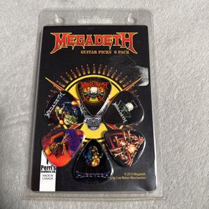 メガデス　ギターピック　セット　6枚　MEGADETH デイヴムスティーン　マーティーフリードマン　ラトルヘッド　メタル