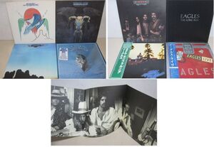 LP・イーグルス EAGLES 8セット・USA盤4枚+国内盤4枚・ON THE BORDER, ホテルカリフォルニア 帯付など01-53