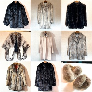 【Y-13】毛皮　リアルファー　Deuple　SAGAFOX　SAGAROYAL　Sally Rose　Majestic MINK　ロング　ファーコート　ショール　10品おまとめ