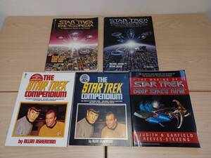 The Star Trek Compendium 2冊 + Encyclopedia 2冊 + The making of Deep Space 9 まとめ5冊　スタートレック 送料無料 