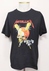 送料無料　【Lサイズ】メタリカ　 Metallica　Tシャツ　半袖　ダメージ　ロックバンド　バンドTシャツ　ファンスマ