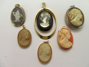 【B46】カメオ CAMEO カメオ系 ペンダントトップ ネックレストップ ヴィンテージ ビンテージ アクセサリー 大量 まとめ売り まとめ TIA