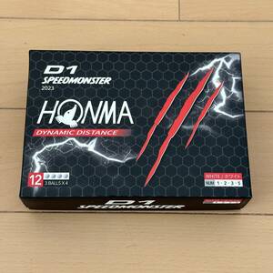 送料無料◆新品 本間ゴルフ ゴルフボール HONMA D1 スピードモンスター 12個 1ダース BT2302 ホワイト ホンマゴルフ SPEEDMONSTER