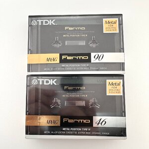 １円スタート TDK MA-XG 46 90 メタル ポジション カセットテープ 未使用 未開封品 2本セット ◆荒木質店 神戸市