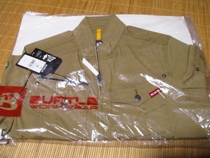 BURTLE/バートル ストレッチ長袖ジャケット561 作業着/作業服 春夏用 カーキ Mサイズ 生産終了モデル