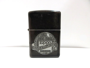 ジッポー ZIPPO 60th anniversary 1932-1992 60周年記念モデル オイルライター ブラック系 1992