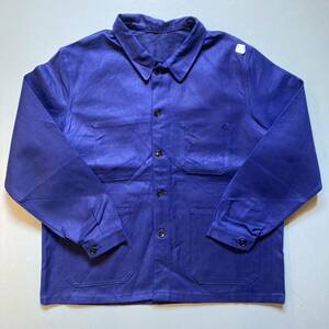 60s〜French work jacket 「DEAD STOCK」ワークジャケット フランス製 vintage ブルー カバーオール 紺