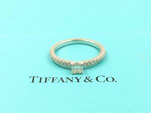 1円～☆TIFFANY&Co. ティファニー Pt950 0.18ct ノヴォ ダイヤモンド リング 指輪 プラチナ 約2.8ｇ 6号 レディース ブランド アクセサリー