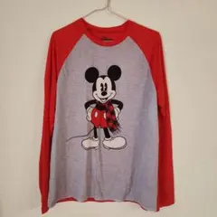 Disney ミッキーマウス 長袖カットソー　Tシャツ Mサイズ