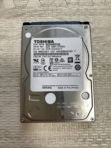 【状態:正常】HDD TOSHIBA MQ04ABD200 2000GB(2TB) 2.5インチ 厚さ9mm