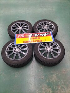 大田原店★中古スタッドレスSET★無限 MUGEN NR 17インチ6.5J+55★ダンロップ ウインターマックス03 205/55R17★ステップワゴン/ストリーム