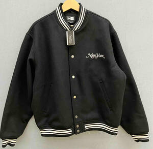 NEW ERA◆ニューエラ／14350608 MELTON VARSITY New York Magazine◆BLK スタジャン Lサイズ ブラック タグ付 美品