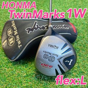 【レディース】　良品　ヘッドカバー付き　HONMA　ホンマ ツインマークス ドライバー 1w 右 フレックスL