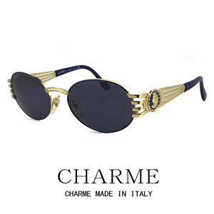 未使用 CHARME (シャルム) サングラス 7522-109 レトロ ヴィンテージ クラシック メンズ レディース ラウンド オーバル