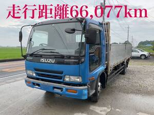 群馬発いすゞ　ISUZU　フォワード　4ｔ　平　バッテリー新品　平成15年車　KK-FRR35K4S 　6HL1　軽油　66077Km　6速　積載量3700Kg