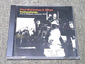 輸入盤1CD：BEATLES/PAUL MCCARTNEY & WINGS/COTTONFIELDS/LIVE IN BELGIUM, ANTWERP 1972/1990年リリース/YD系/オリジナル