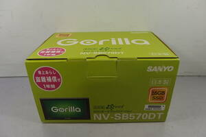 ◆未使用 SANYO(サンヨー) ポータブルナビ ワンセグ搭載 NV-SB570DT ゼンリン収録SSDメモリーカーナビ ワンセグTV/FMトランスミッター/SD