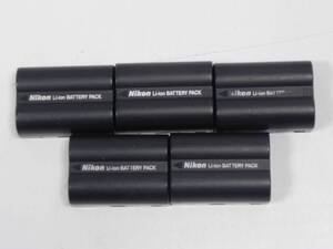 G0616 & 【5個セット】 Nikon 純正 バッテリー EN-EL3a 7.4V-1500mAh