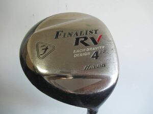 ★MIZUNO ミズノ FINALIST RV フェアウエイウッド 4W 22° 純正カーボンシャフト K306　★レア★激安★中古★　★