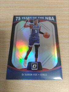 ◎21-22 Panini Prizm 75th Years of the NBA D.Fox フォックス 33