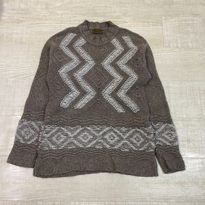 LAUTREAMONT MEN Pullover Knit ロートレアモン メン プルオーバー ニット ウール ナイロン 混合 セーター MADE IN JAPAN 日本製 701