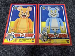 トムとジェリー展限定　メディコムトイ　ベアブリック　フロッキーver 400% フィギュアセット　TOM AND JERRY BE@RBRICK FLOCKY Ver.