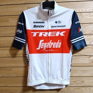 支給品　Trek Segafredo　半袖サーマルジャージ　トレックセガフレード　自転車　ロードバイク　サイクルジャージ　SANTINI　薄手裏起毛　