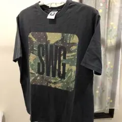 SWAGGER Tシャツ 迷彩 プリント ロゴ