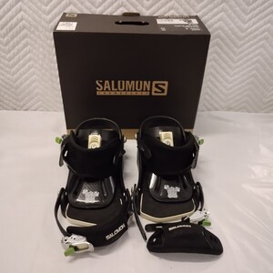 122508 SALOMON サロモン ビンディング バインディング スノーボード ウィンタースポーツ用品 Black Мサイズ 箱付き 部品割れ有り