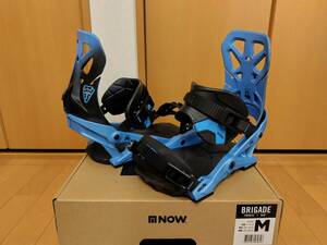 19-20 NOW BINDINGS BRIGADE BLUE M ナウ バインディング ブリゲード SKATETECH スケートテック 未使用