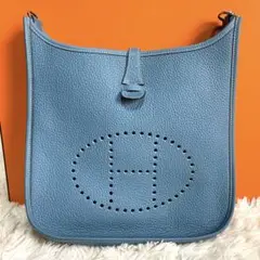 ★美品★HERMES エブリン PM Ⅱ エプソン ブルージーン ショルダー