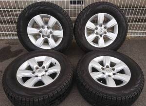 トヨタ純正　アルミホイール　17×7.5J+25　PCD139.7　6穴　スタッドレスタイヤ　265/65R17　アイスガード4本セット　中古美品