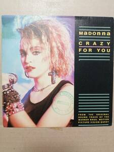 【スペイン盤非売品プロモ7”】Madonna Crazy For You マドンナ　クレイジー・フォー・ユー