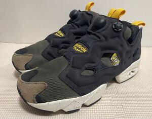 Reebokリーボックinsta pump furyポンプフューリ 27.5cmカーキx黒 スニーカー